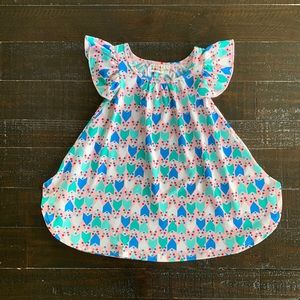 NWT Dot Dot Smile SWING dress, Geometric print.  SIZE  12/24 months